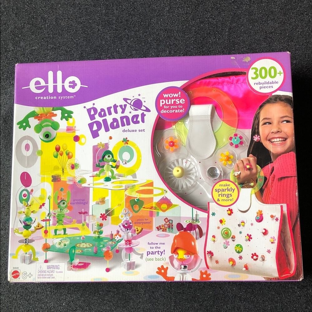 Ello Creation System  Fun Party Planet Deluxe Set 300+  Rebuildable Pieces Toy